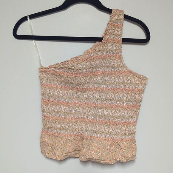 American Eagle Tan One Shoulder Tank - Picture 1 of 6